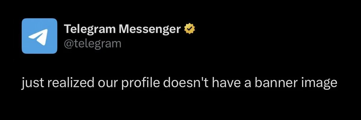 Telegram Messenger profile cover