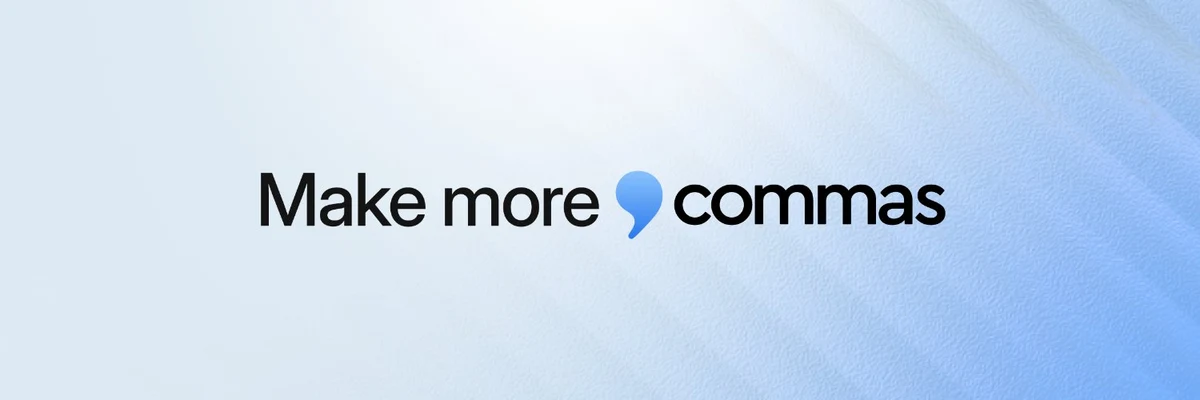 Commas profile cover