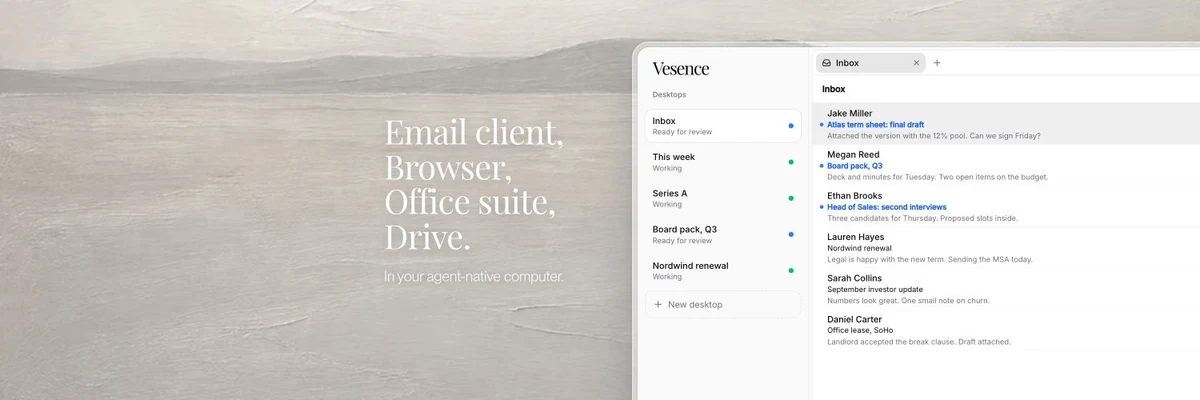 Vesence profile cover