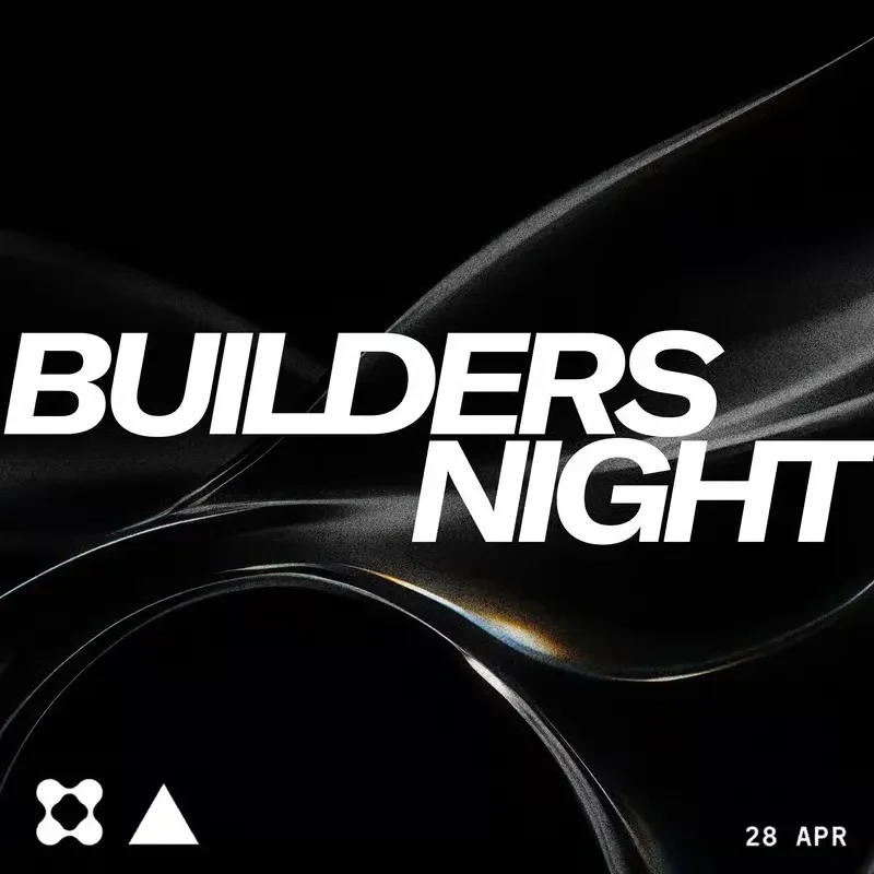 Raycast Vercel builders night card — public bluesky post media curated for social post design inspiration.