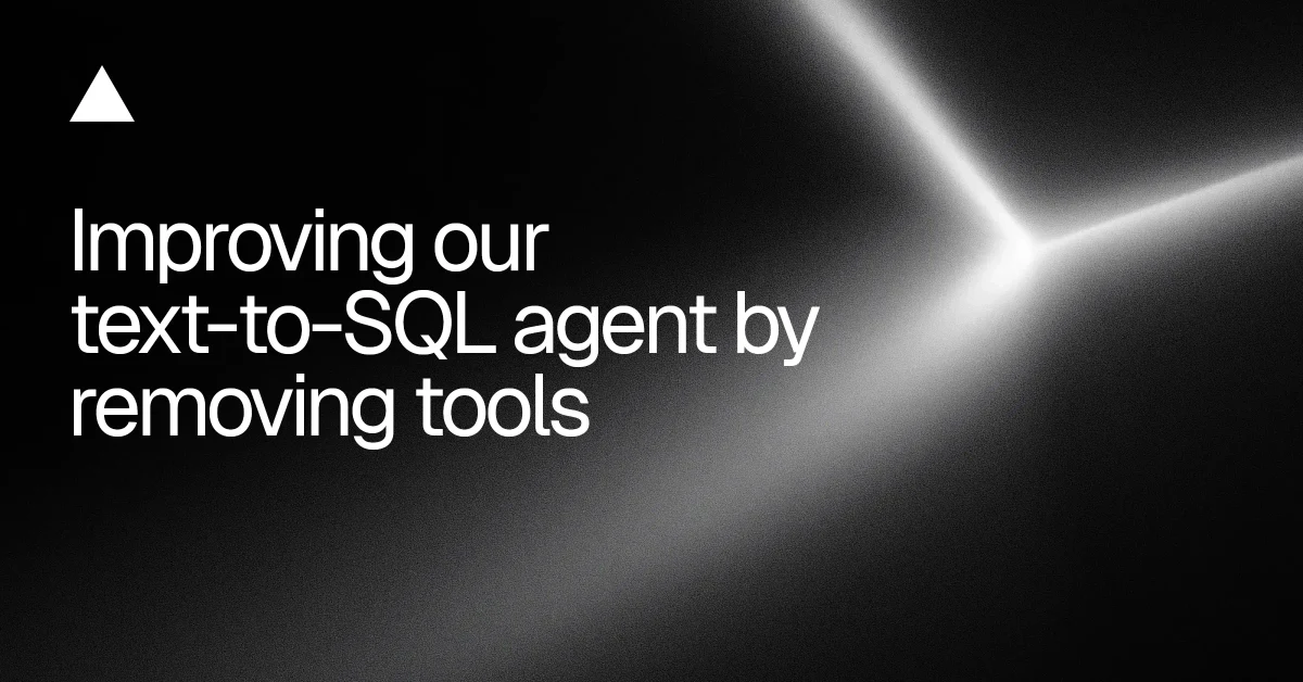 Vercel text-to-SQL agent simplification — public bluesky post media curated for social post design inspiration.