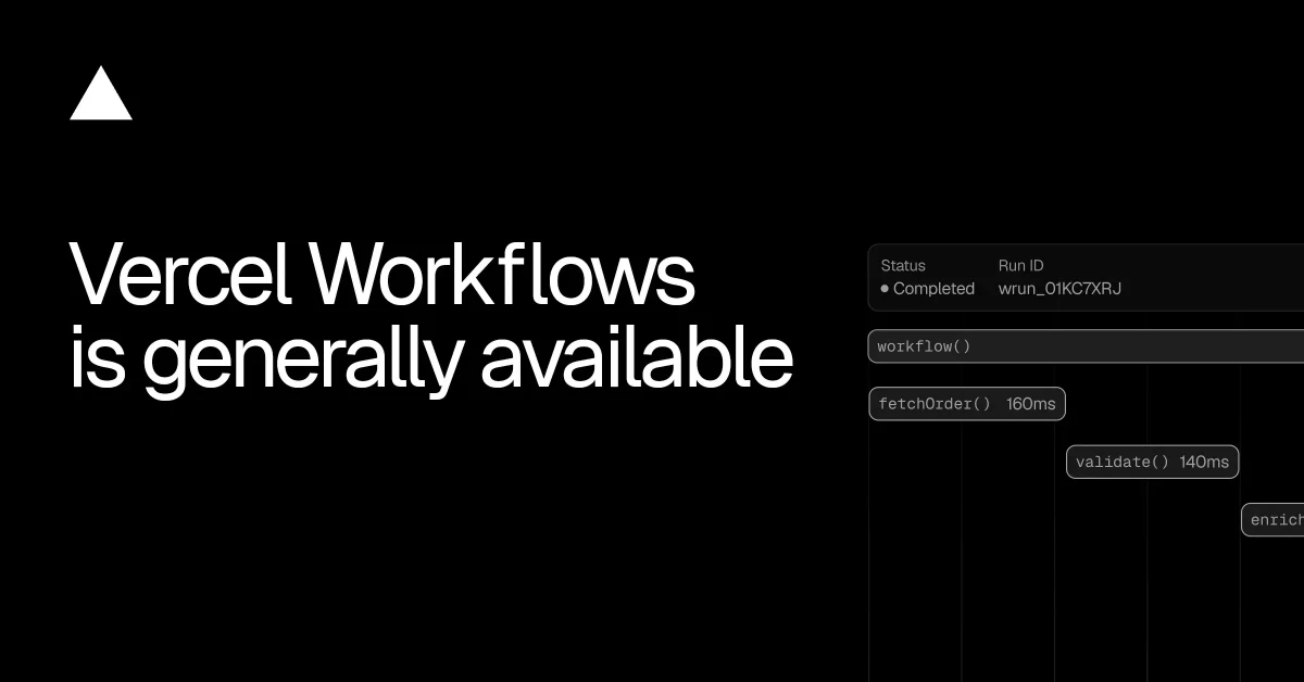 Vercel Workflows GA — public bluesky post media curated for social post design inspiration.
