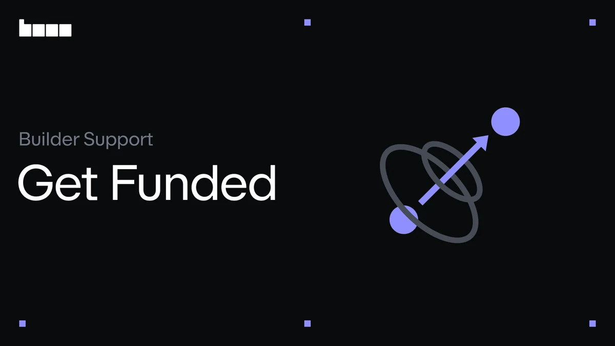 Base builder funding support card — public farcaster post media curated for social post design inspiration.