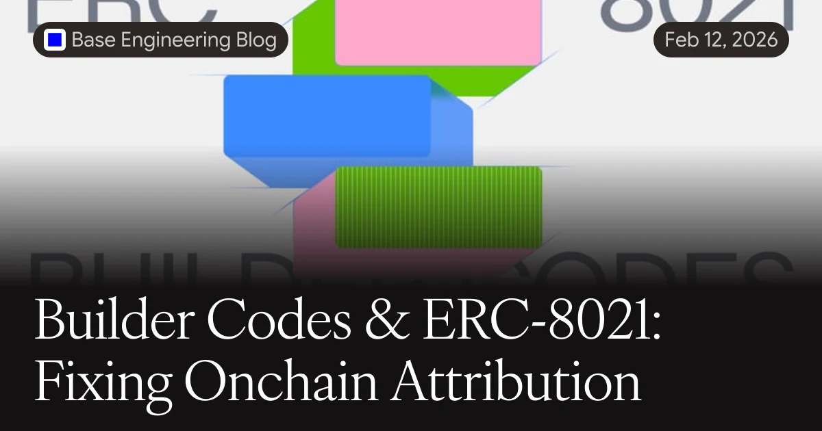 ERC-8021 Onchain Attribution Engineering Post — public farcaster post media curated for social post design inspiration.