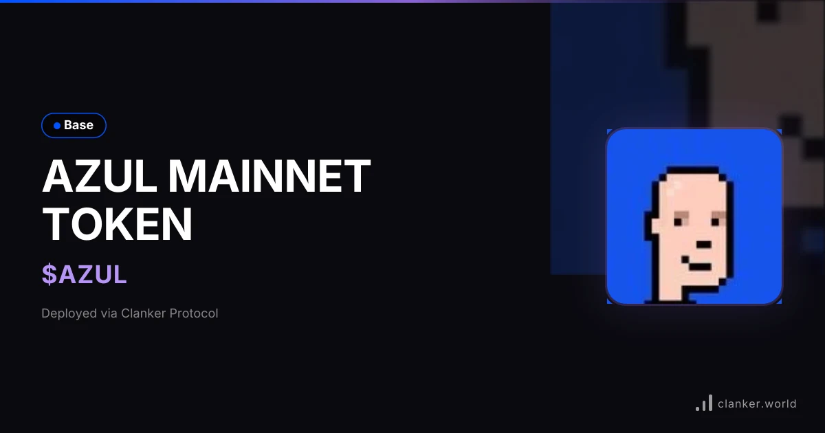 Clanker AZUL Token Deployment — public farcaster post media curated for social post design inspiration.