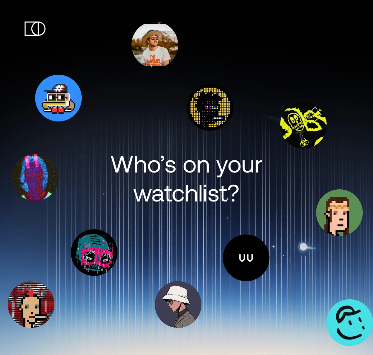 Highlight Watchlist feature launch card — public farcaster post media curated for social post design inspiration.