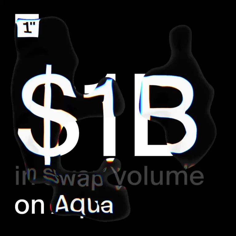 1inch Aqua just passed $1B in total volume — public x-twitter post media curated for social post design inspiration.