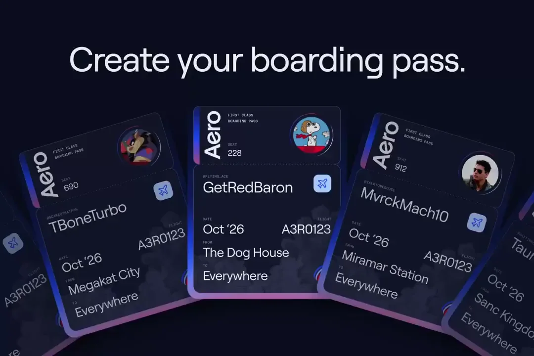 Aero Boarding Agent: Now boarding — public x-twitter post media curated for social post design inspiration.