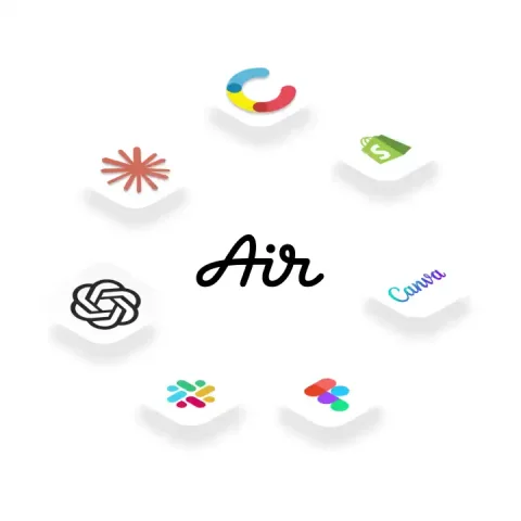 Air connects to the tools you already use — public x-twitter post media curated for social post design inspiration.