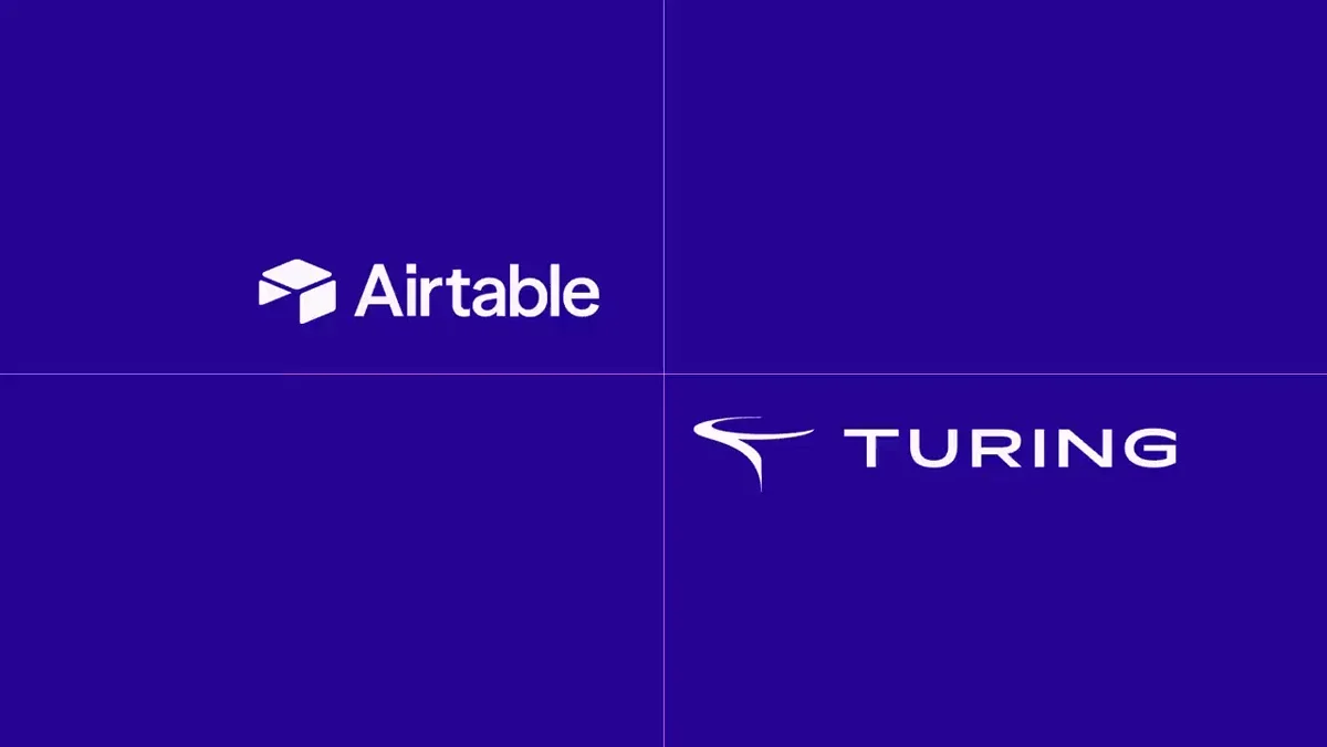 Airtable is part of the AI tool stack for @turingcom's new Frontier — public x-twitter post media curated for social post design inspiration.