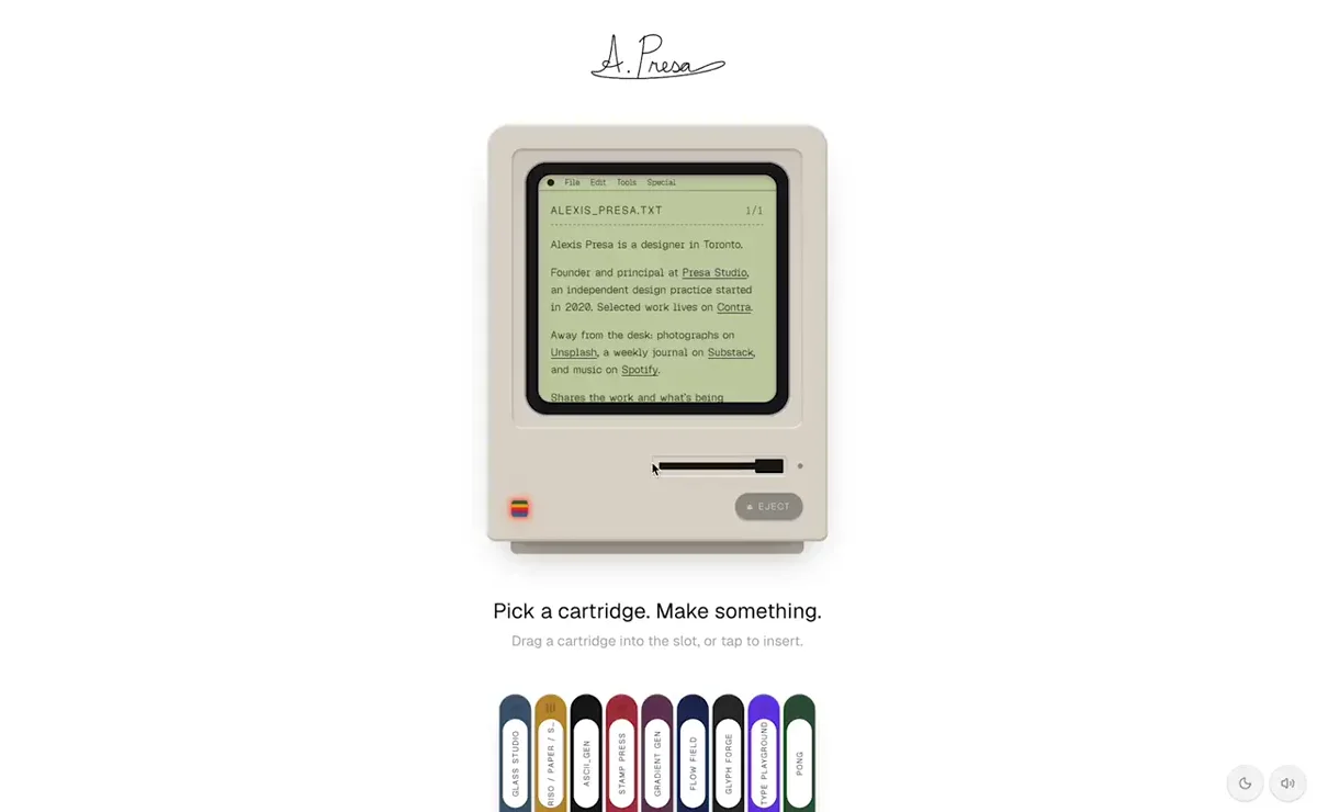 Alexis Presa: okay so I'm having way too much fun with my personal website — public x-twitter post media curated for social post design inspiration.