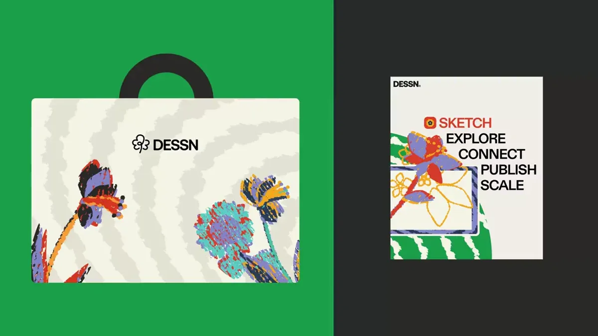 Ayush Soni: been having way too much fun with dessn's brand — public x-twitter post media curated for social post design inspiration.