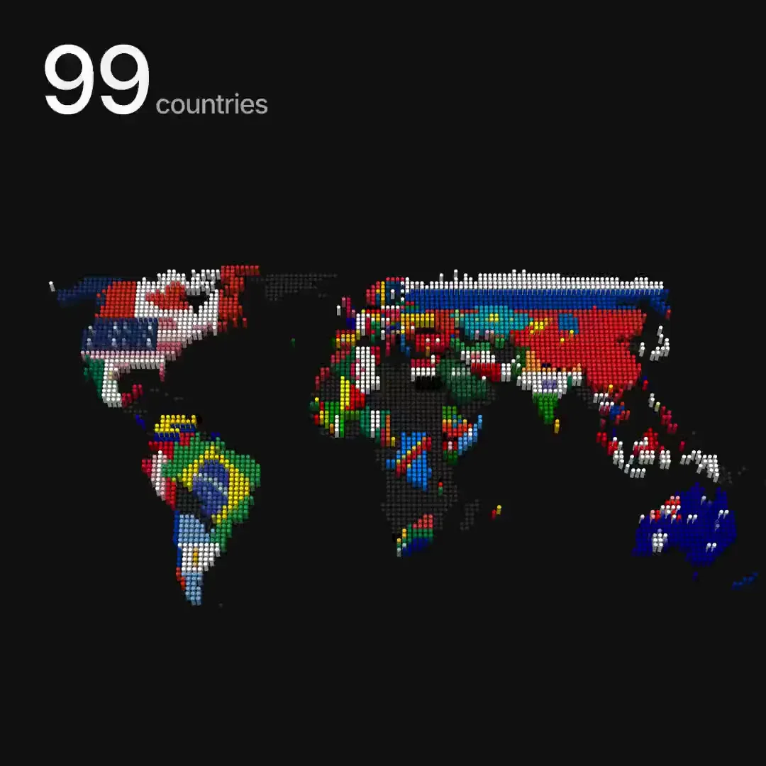 Max based: had visitors from almost 100 countries in the past 2 days alone — public x-twitter post media curated for social post design inspiration.