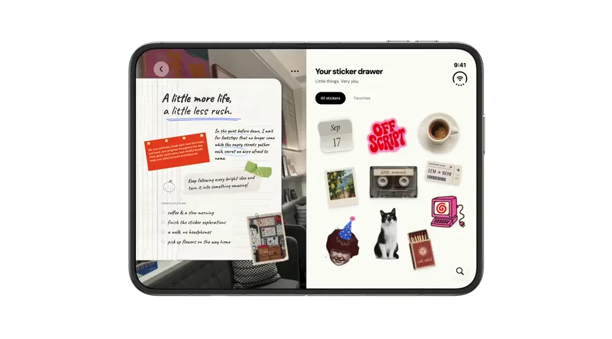 Beyza: A digital planner concept for iPhone Duo — public x-twitter post media curated for social post design inspiration.