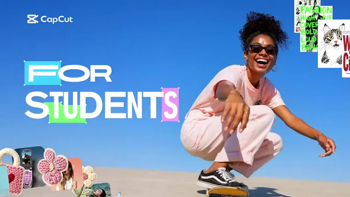 CapCut for Students is here: 50% off CapCut Pro for verified students — public x-twitter post media curated for social post design inspiration.
