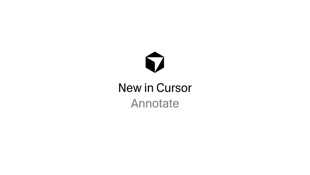 New in Cursor design mode: Annotate — public x-twitter post media curated for social post design inspiration.
