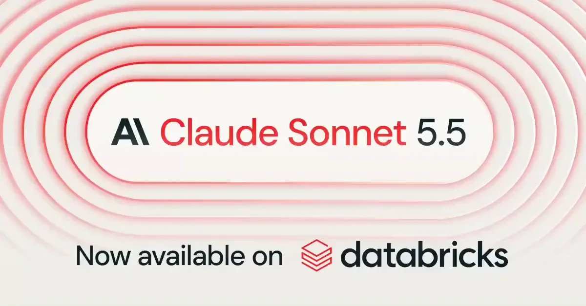 .@AnthropicAI's Claude Sonnet 5.5 is now available on Databricks across — public x-twitter post media curated for social post design inspiration.