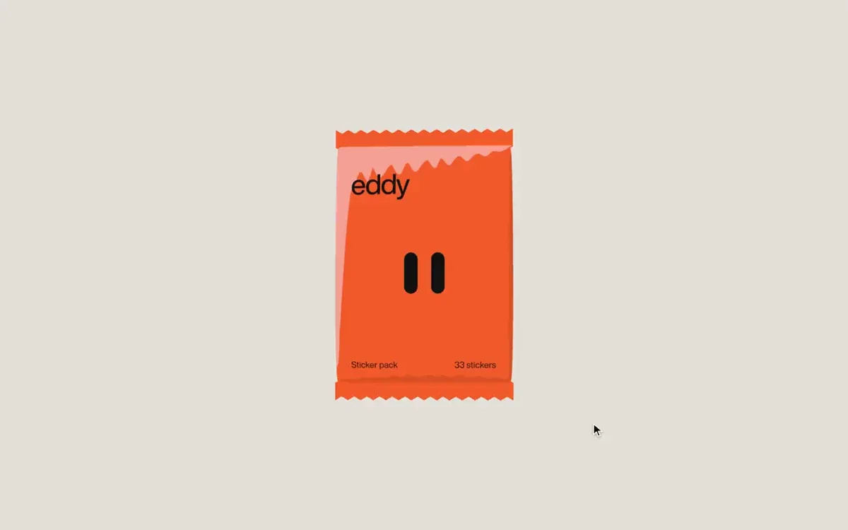 Aron: we're designing the world of eddy with the same care as the product — public x-twitter post media curated for social post design inspiration.