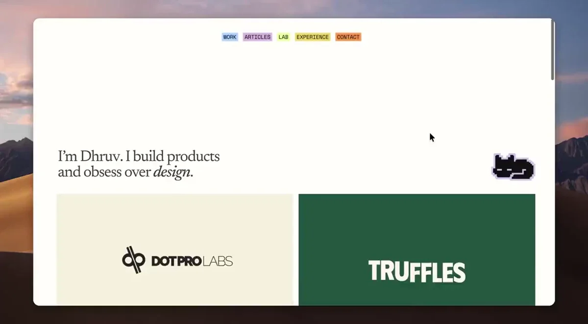 Dhruv: New portfolio finally up — public x-twitter post media curated for social post design inspiration.