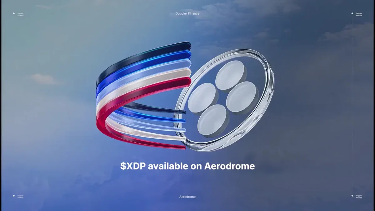 Doppler Finance: $XDP is now live on @aeroxyz — public x-twitter post media curated for social post design inspiration.