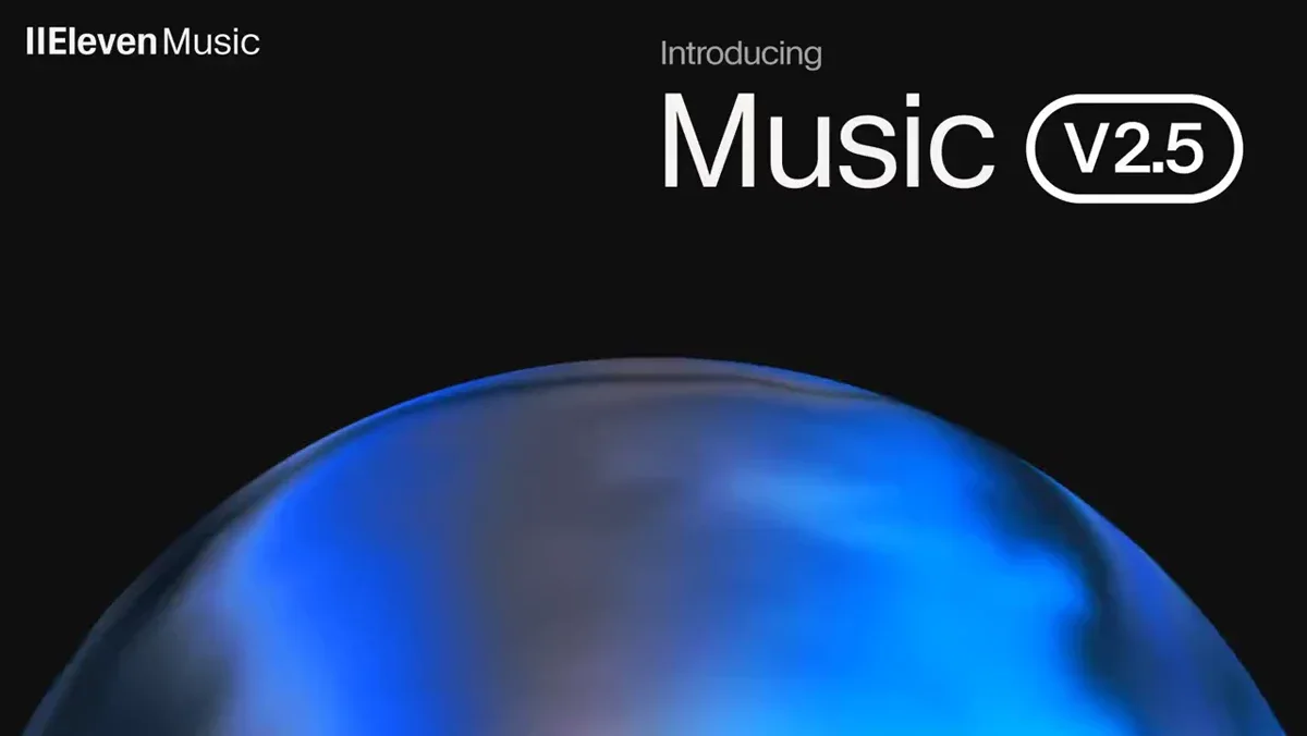 ElevenLabs: Music v2.5 — public x-twitter post media curated for social post design inspiration.