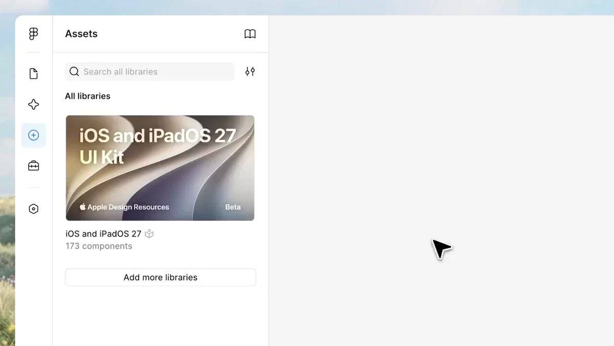 Figma: Updated iOS and iPadOS 27 UI Kit, now with Duo — public x-twitter post media curated for social post design inspiration.