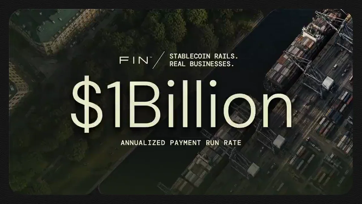 Fin: We’ve passed $1 billion in annualized payments — public x-twitter post media curated for social post design inspiration.