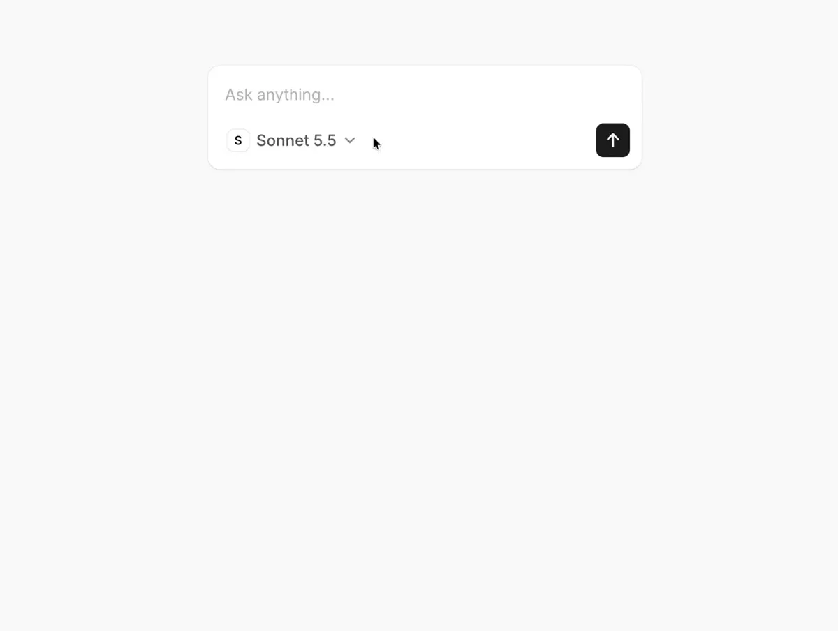 Flo: How choosing a model should feel like – model picker component — public x-twitter post media curated for social post design inspiration.