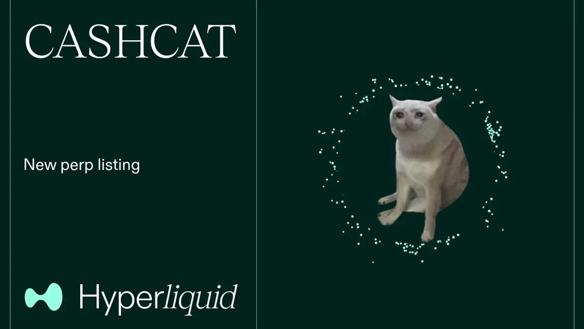 Hyperliquid: By community request, you can now long or short $CASHCAT perps with up — public x-twitter post media curated for social post design inspiration.