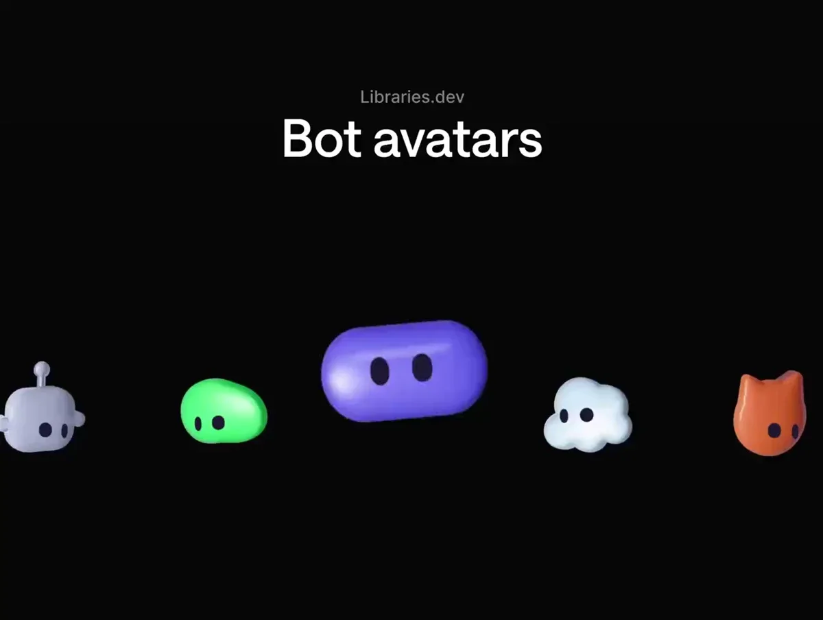 Jakub Antalik: Animated 3D bot avatars, inspired by @bot — public x-twitter post media curated for social post design inspiration.