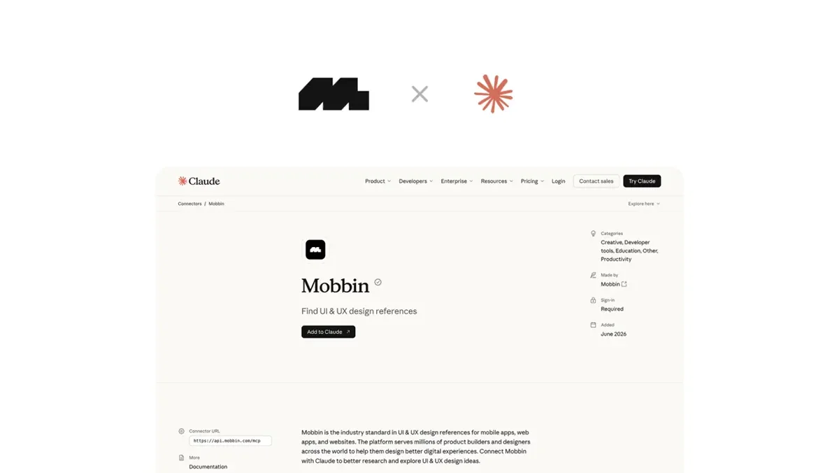 Jiho Lim: @mobbin is now an official / verified connector & plugin across — public x-twitter post media curated for social post design inspiration.