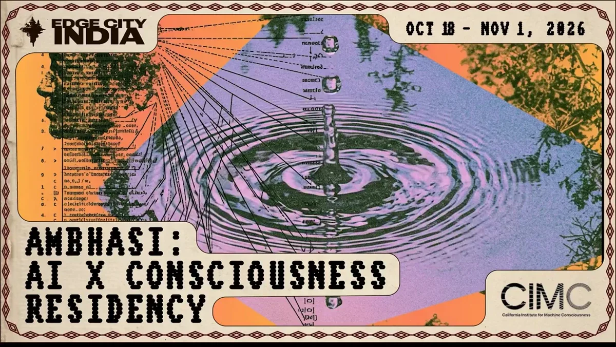Ambhasi: the AI x Consciousness Residency at Edge City India ๐ฎ๐ณ โ public x-twitter post media curated for social post design inspiration.