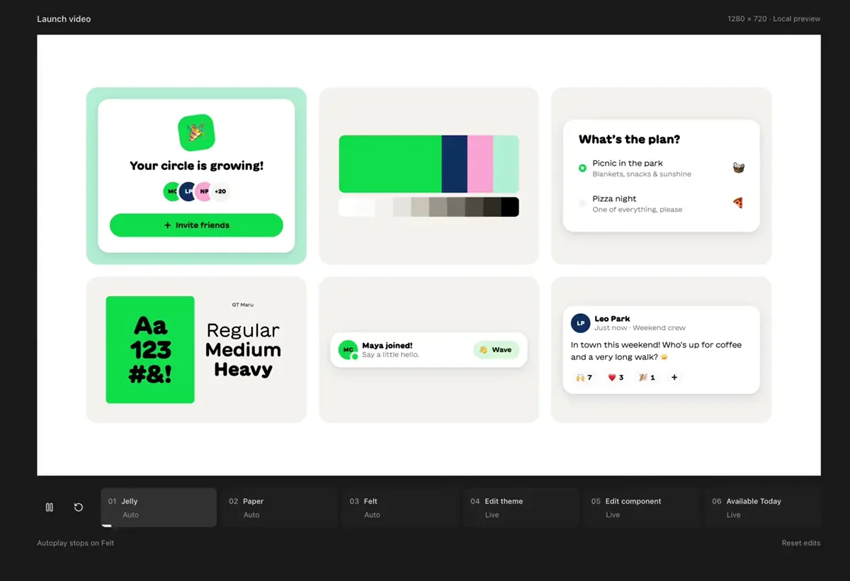 Joshpuckett: The launch video for @withgraphical is just a compilation of parts — public x-twitter post media curated for social post design inspiration.