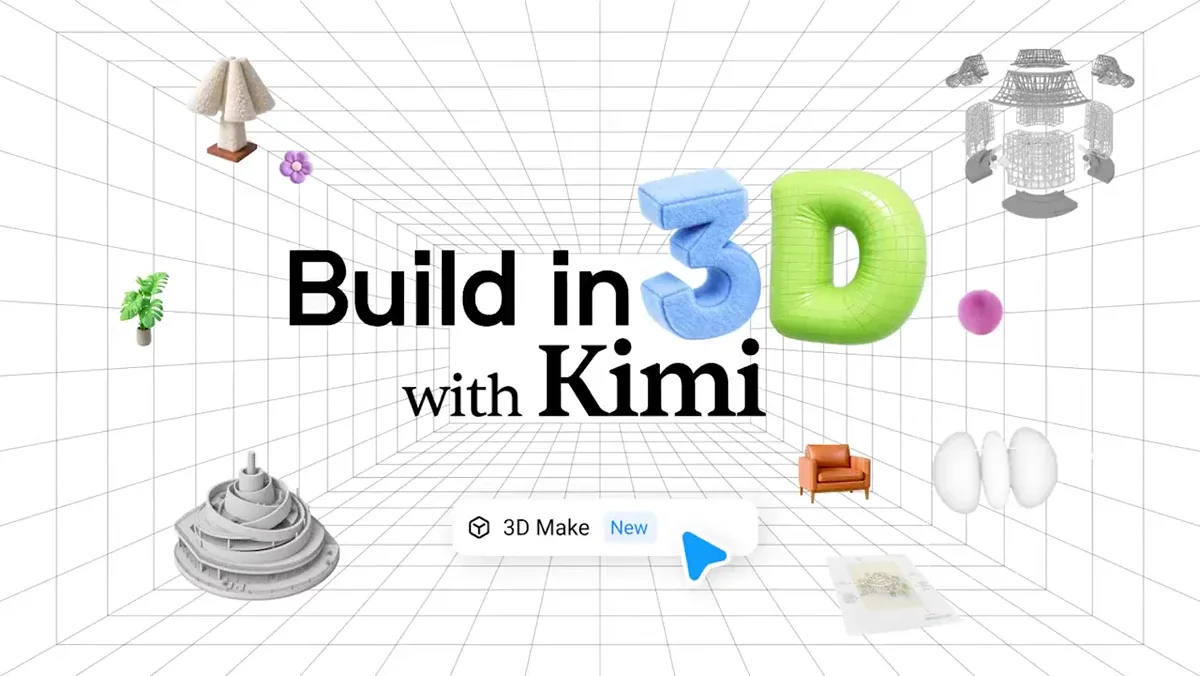 Kimi.ai: 3D Make in Kimi — public x-twitter post media curated for social post design inspiration.
