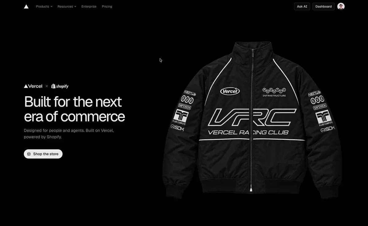 Logan Liffick: new shader i whipped up for our Vercel store splash page ▲ — public x-twitter post media curated for social post design inspiration.