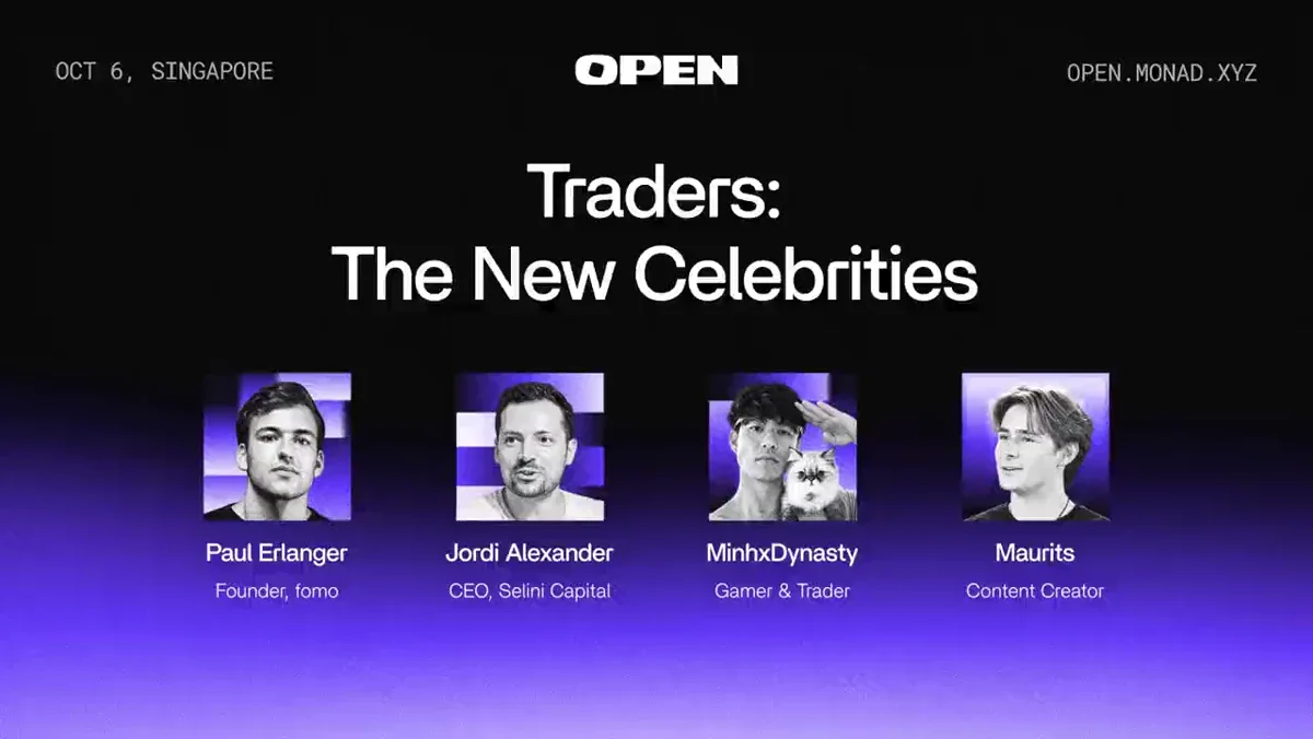 Monad: Are traders the new celebrities — public x-twitter post media curated for social post design inspiration.