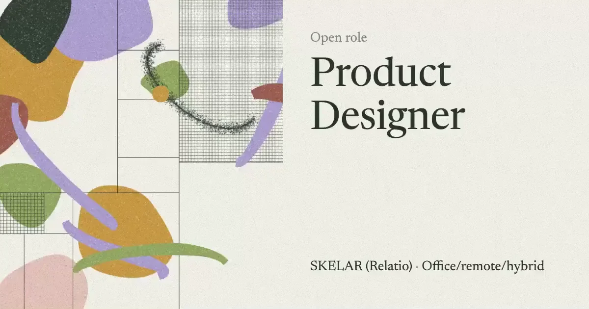 Oleksandr: SKELAR (Relatio) is hiring: Product Designer — public x-twitter post media curated for social post design inspiration.