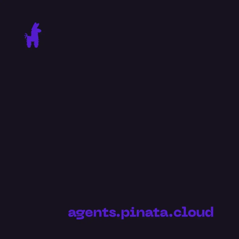 Pinata: Every minute your agent isn't running is a minute it isn't working — public x-twitter post media curated for social post design inspiration.