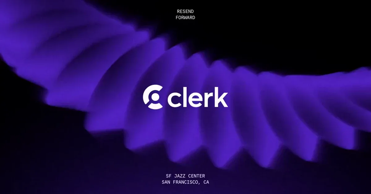Next month, @clerk will be joining us as a supporting sponsor of Resend — public x-twitter post media curated for social post design inspiration.