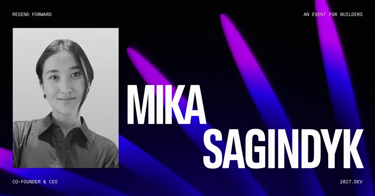 Resend: We're excited to announce that @heymikasagi is joining us on stage — public x-twitter post media curated for social post design inspiration.