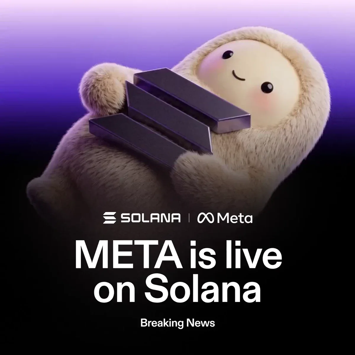 BREAKING: $META is live on Solana via @sunrise — public x-twitter post media curated for social post design inspiration.