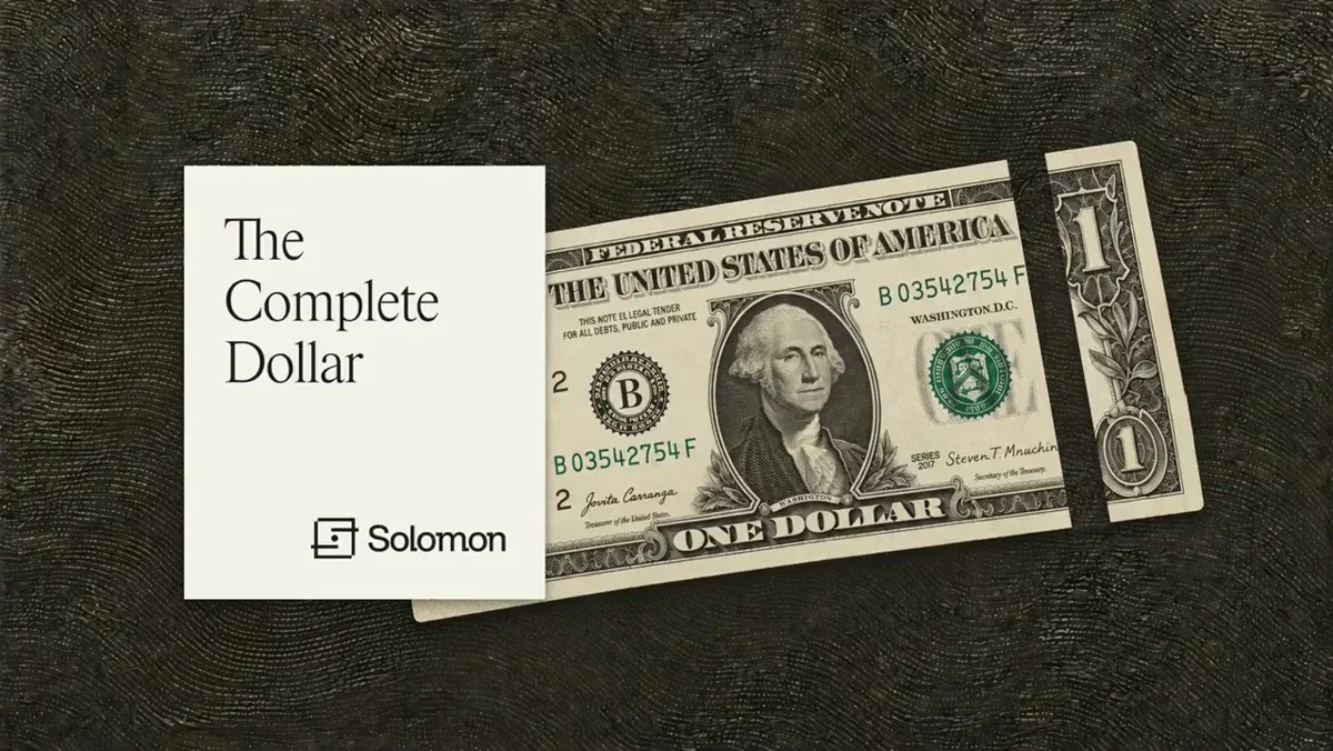 Solomon Labs: The onchain dollar is incomplete — public x-twitter post media curated for social post design inspiration.