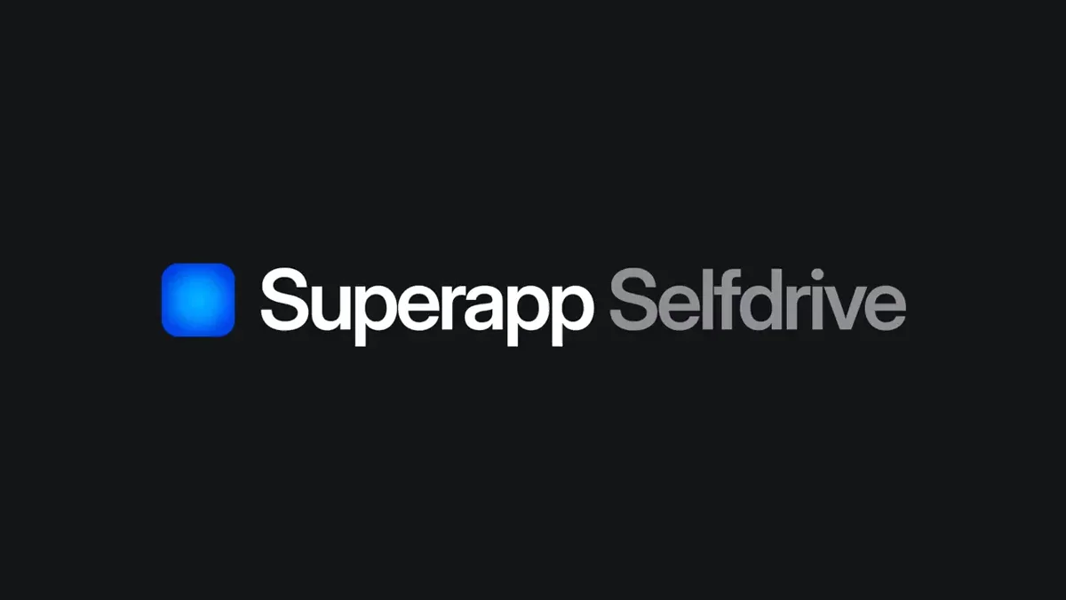 Superapp AI: Selfdrive — public x-twitter post media curated for social post design inspiration.
