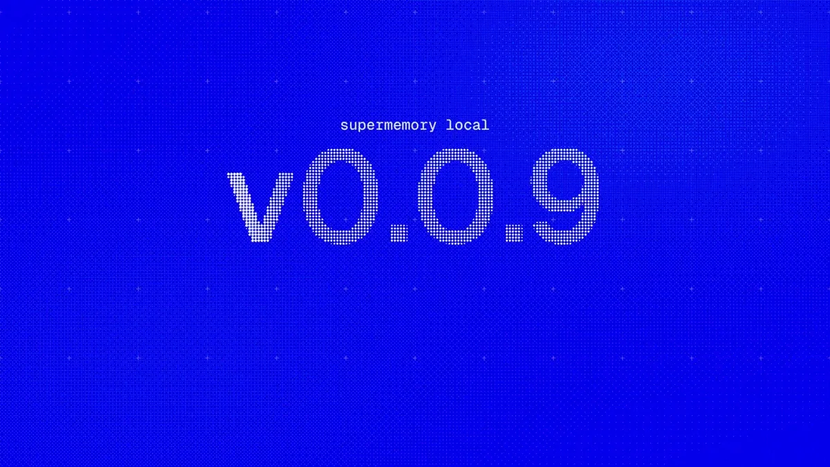 Supermemory local v0.0.9 is out — public x-twitter post media curated for social post design inspiration.