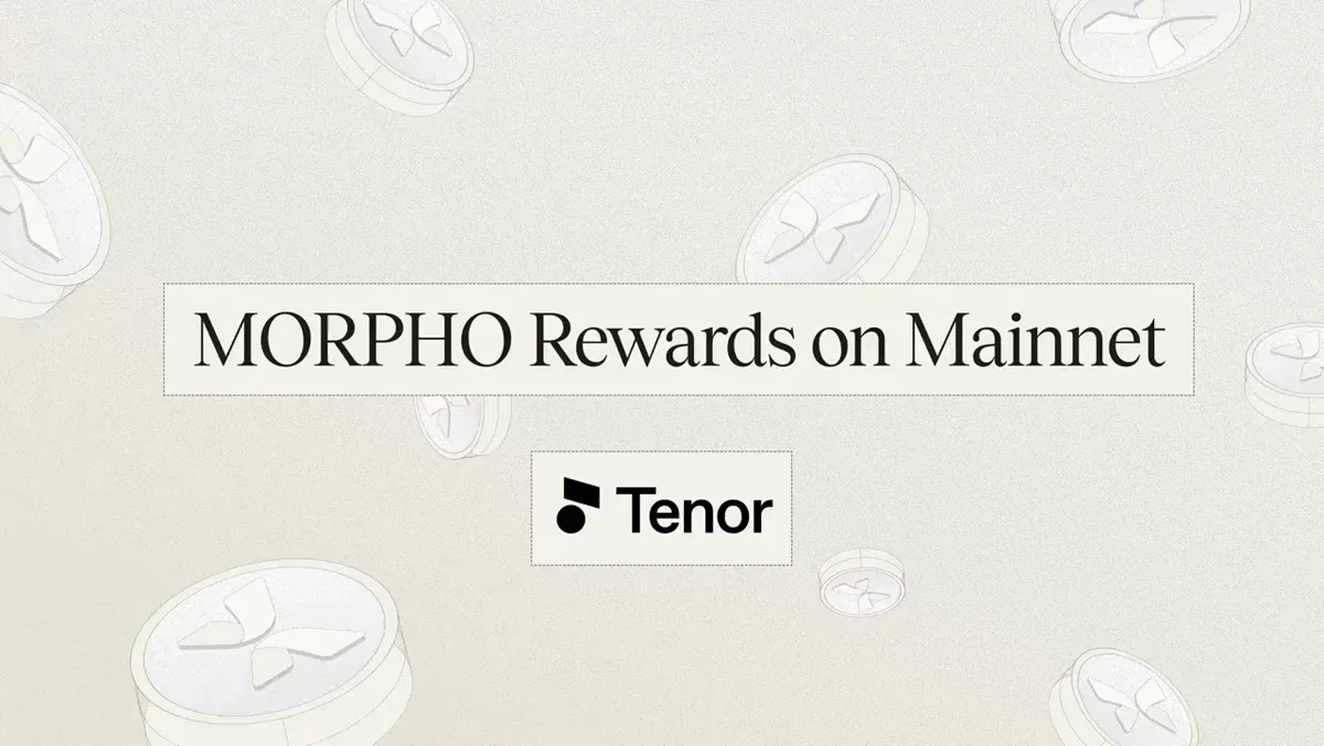 Tenor: MORPHO rewards are live on Ethereum Mainnet — public x-twitter post media curated for social post design inspiration.