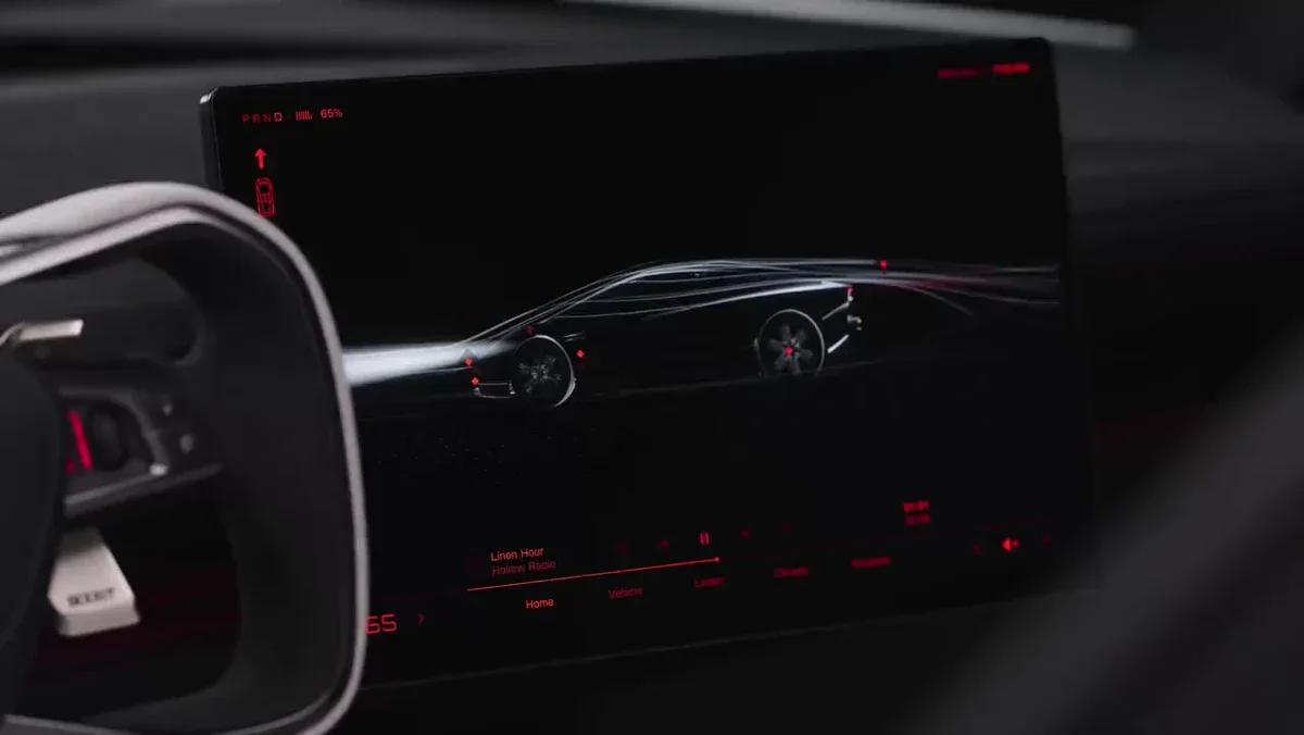 Tesla: Inspired by fighter jet cockpits, Roadster’s interface was designed — public x-twitter post media curated for social post design inspiration.