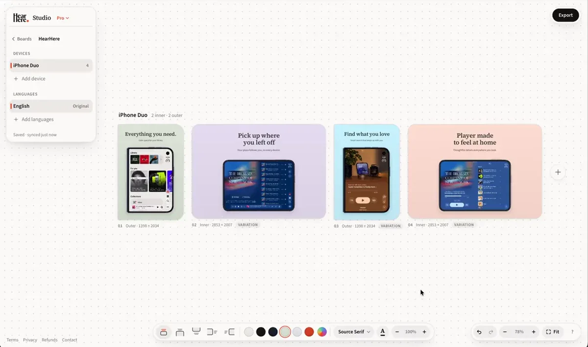 Toni: – HearHere Studio — public x-twitter post media curated for social post design inspiration.