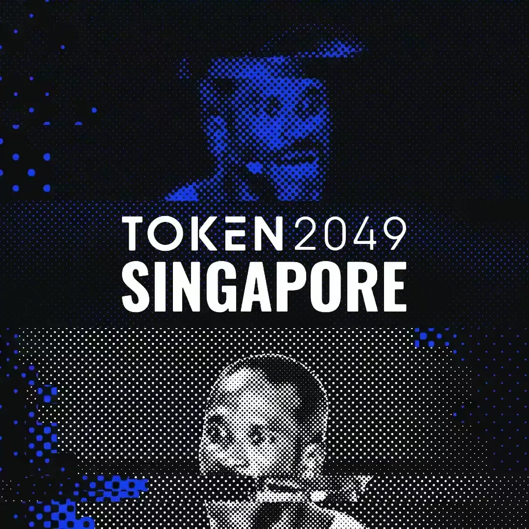 TOKEN2049: Tomorrow, the biggest names in crypto take the stage — public x-twitter post media curated for social post design inspiration.