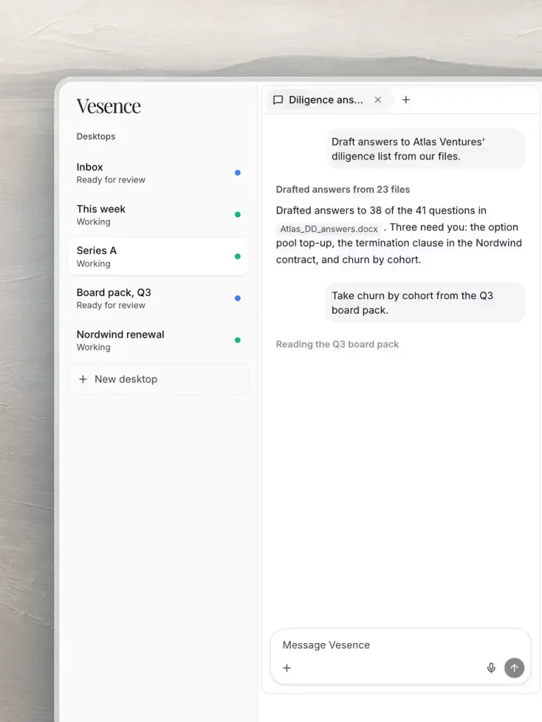 Vesence: The Desktop — public x-twitter post media curated for social post design inspiration.
