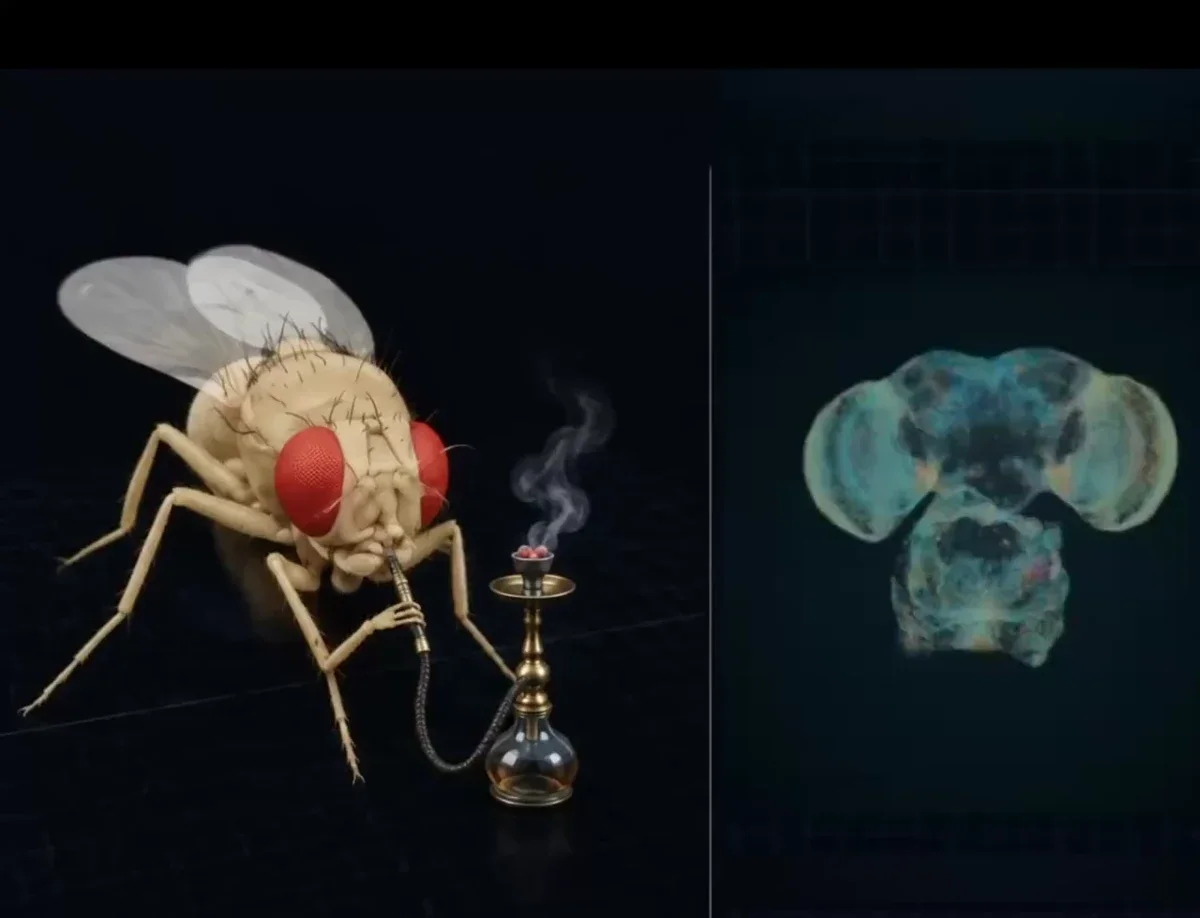 Ranju: i trained the fly to smoke hookah — public x-twitter post media curated for social post design inspiration.